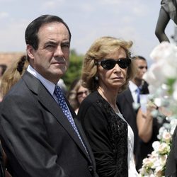 José Bono y María Teresa Fernández de la Vega en el funeral de Gregorio Peces-Barba