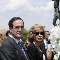 José Bono y María Teresa Fernández de la Vega en el funeral de Gregorio Peces-Barba