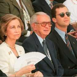 La Reina Sofía, Samaranch y el Príncipe Felipe en Atlanta 96