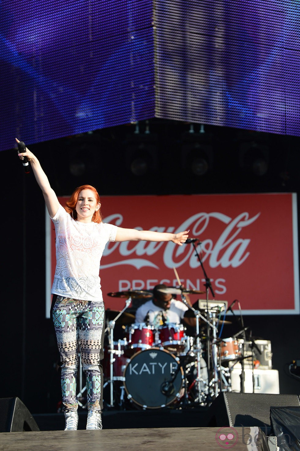 Katy B en el concierto celebrado en Hyde Park con motivo de los JJ.OO de Londres 2012