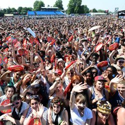 Miles de personas en el concierto celebrado en Hyde Park con motivo de los JJ.OO de Londres 2012