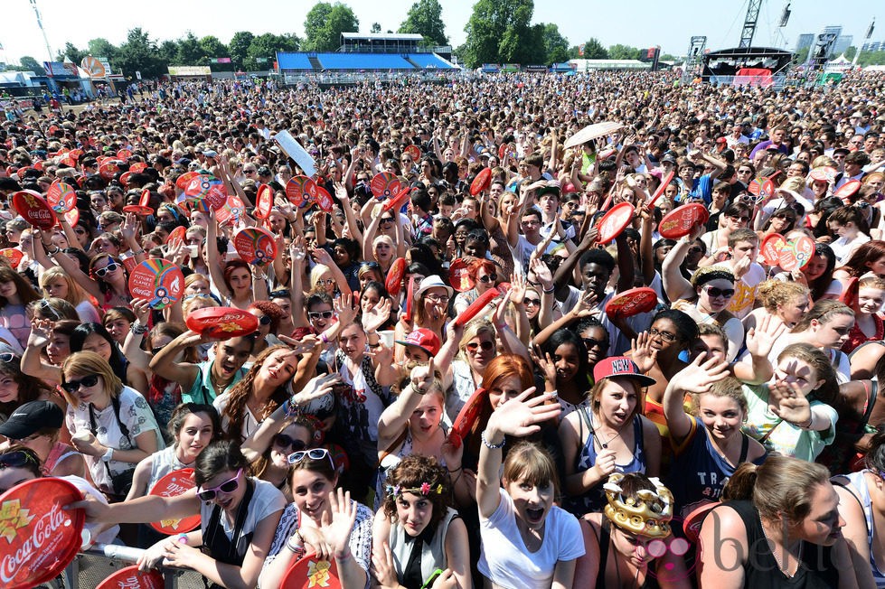 Miles de personas en el concierto celebrado en Hyde Park con motivo de los JJ.OO de Londres 2012