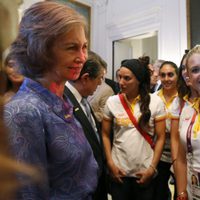 La Reina Sofía en la recepción al equipo olímpico español de Londres 2012