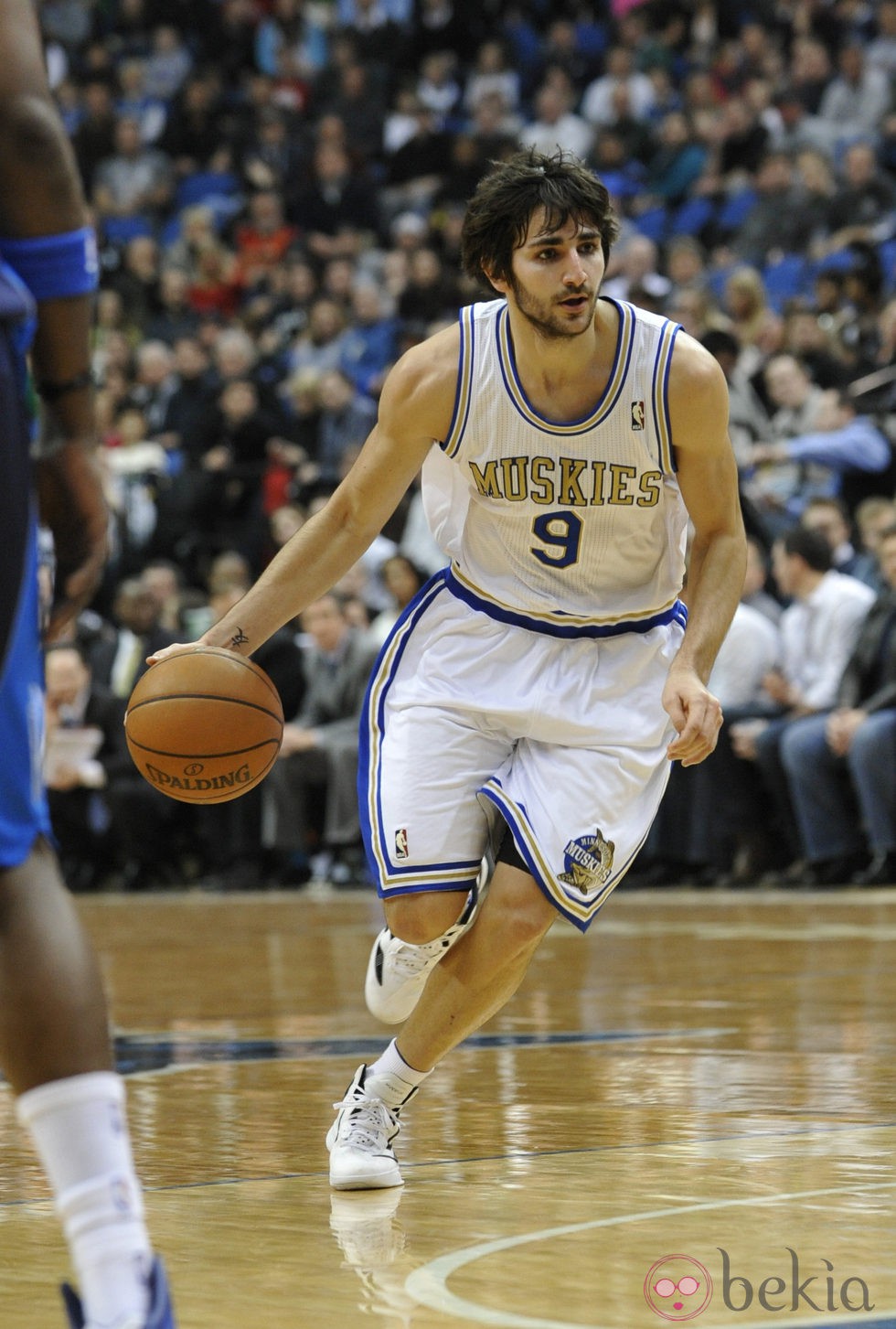 Ricky Rubio jugando en Minneapolis en enero 2012