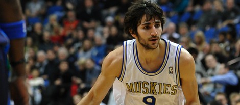 Ricky Rubio jugando en Minneapolis en enero 2012