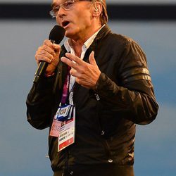 Danny Boyle durante la ceremonia de inauguración de los Juegos Olímpicos