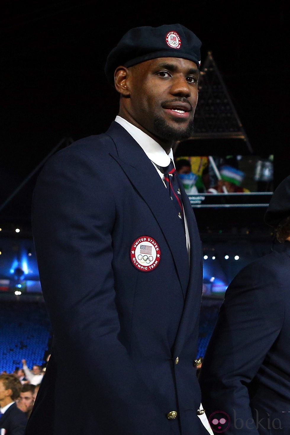 LeBron James en la ceremonia de inauguración de los Juegos Olímpicos