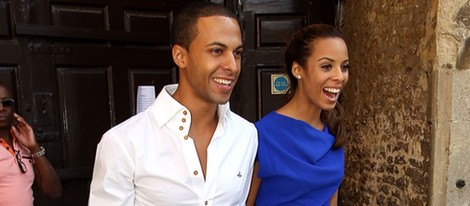 Marvin Humes y Rochelle Wiseman, ya convertidos en marido y mujer