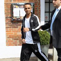 Aston Merrygold en la boda de Marvin Humes y Rochelle Wiseman