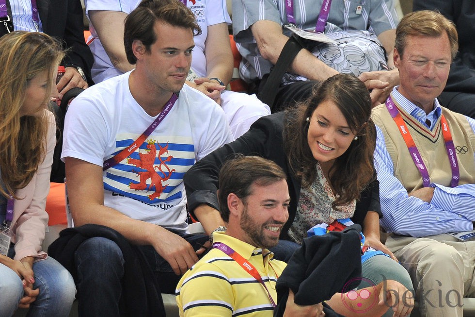 Los hijos del Gran Duque de Luxemburgo bromean en Londres 2012