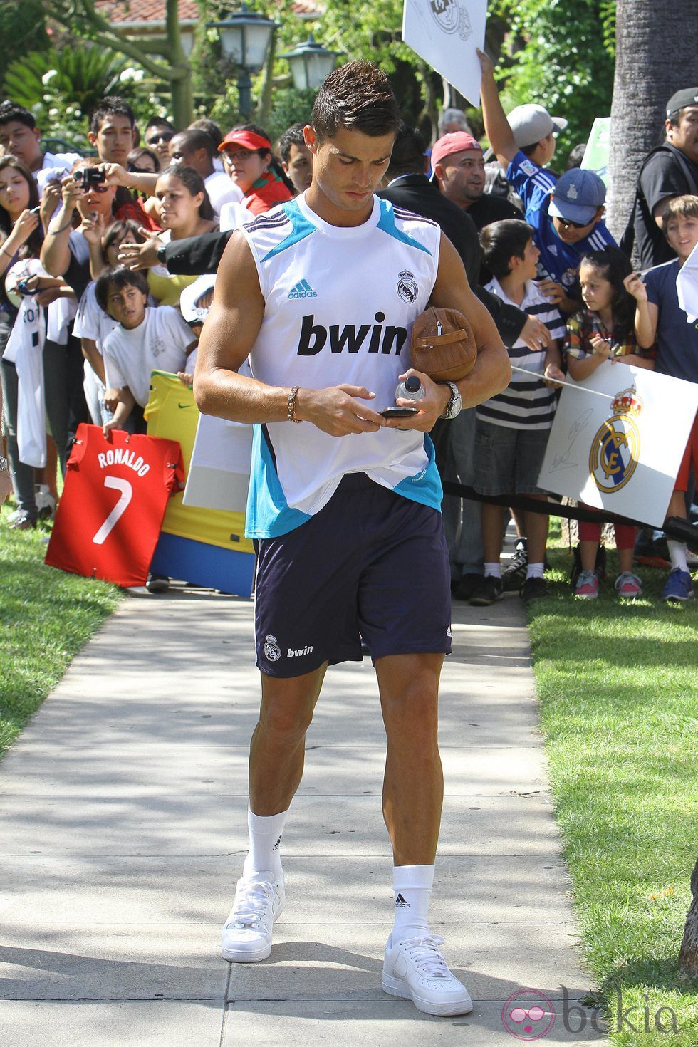 Cristiano Ronaldo durante la pretemporada del Real Madrid en Los Ángeles