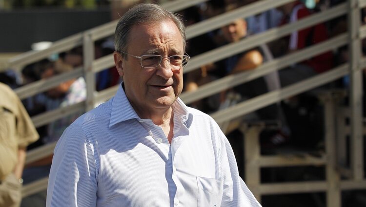 Florentino Pérez en la pretemporada del Real Madrid en Los Ángeles