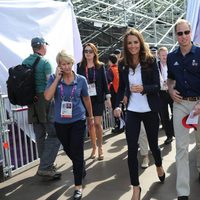 Los Duques de Cambridge en una competición hípica de Londres 2012