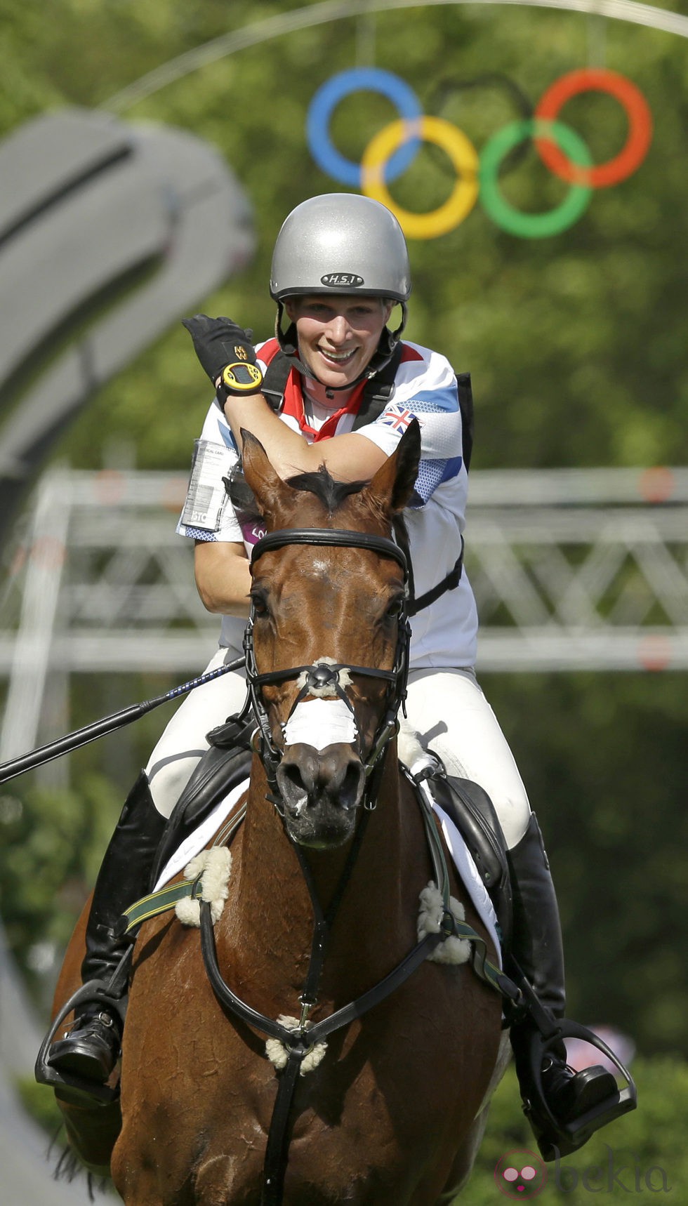 Zara Phillips compitiendo en Londres 2012