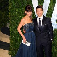 Tom Cruise y Katie Holmes en una fiesta celebrada tras los Oscar 2012