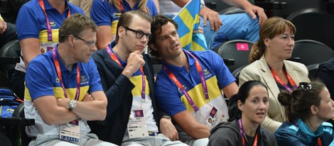 Los Príncipes Daniel y Carlos Felipe de Suecia en Londres 2012