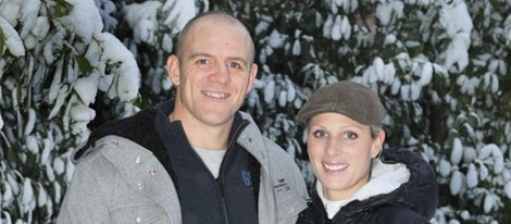 Zara Phillips y Mike Tindall el día que anunciaron su compromiso