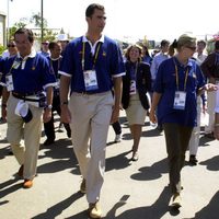 El Príncipe Felipe, la Infanta Cristina y la Reina Sofía en Sidney 2000