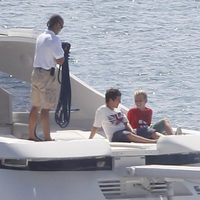 Felipe de Marichalar y Miguel Urdangarín durante sus vacaciones en Mallorca