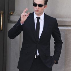 Robert Pattinson durante el rodaje de 'Cosmopolis'