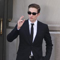 Robert Pattinson durante el rodaje de 'Cosmopolis'