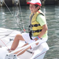 Felipe de Marichalar en el primer día de un curso de vela en Mallorca