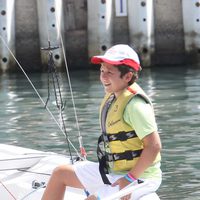 Felipe de Marichalar en el primer día de un curso de vela en Mallorca