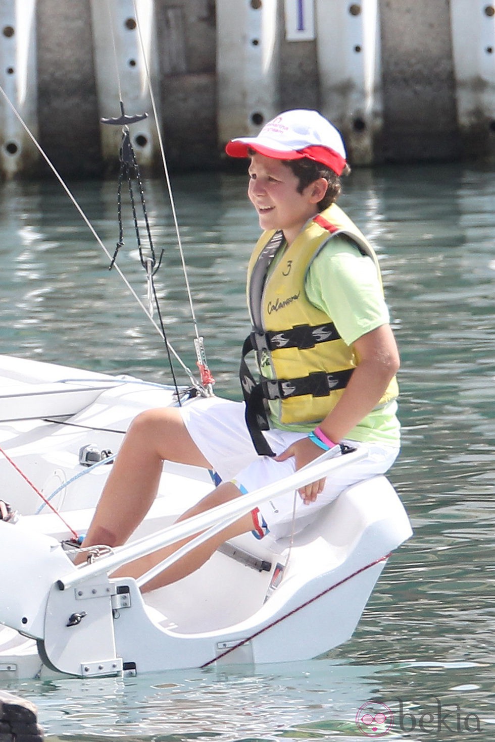 Felipe de Marichalar en el primer día de un curso de vela en Mallorca