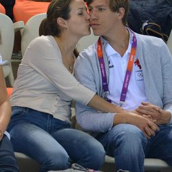 Tessy de Luxemburgo besa al Príncipe Luis en Londres 2012