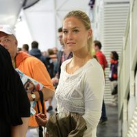 Bar Refaeli en el Centro Acuático de los Juegos Olímpicos de Londres 2012