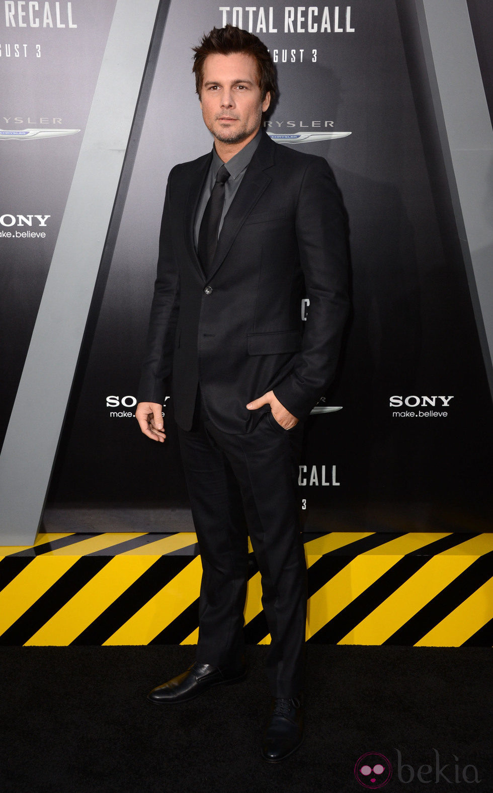 Len Wiseman en el estreno de 'Desafío total' en Los Angeles