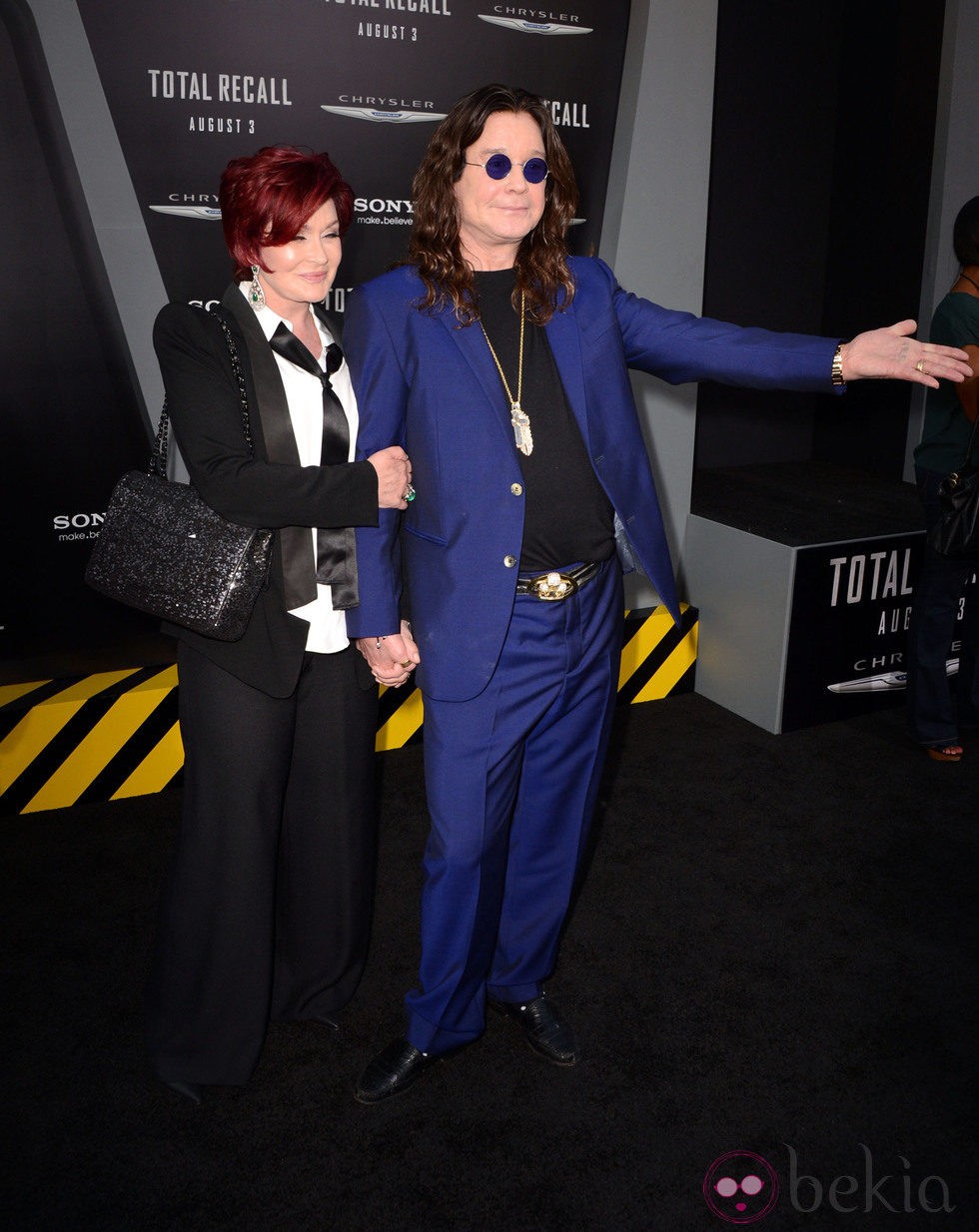 Sharon y Ozzy Osbourne en el estreno de 'Desafío total' en Los Angeles