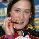 Mireia Belmonte en los europeos de 2008