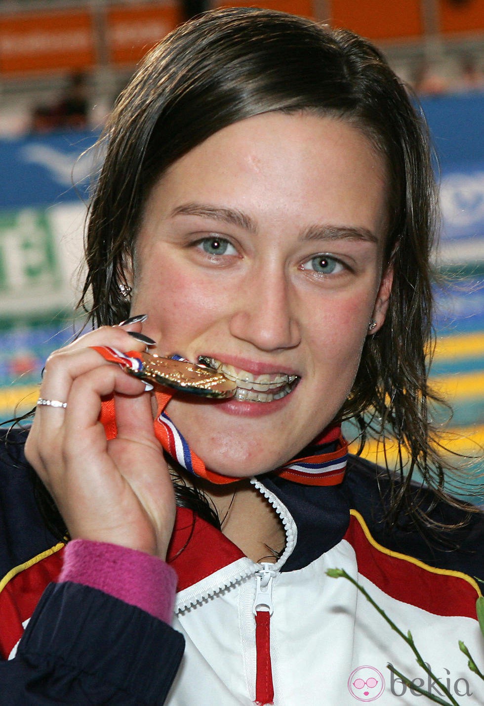 Mireia Belmonte en los europeos de 2008