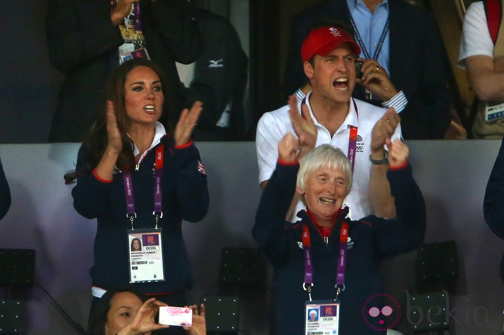 Los Duques de Cambridge en el atletismo en Londres 2012