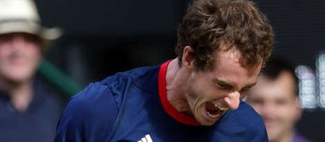 Andy Murray celebra su oro olímpico en Londres 2012