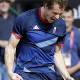 Andy Murray celebra su oro olímpico en Londres 2012