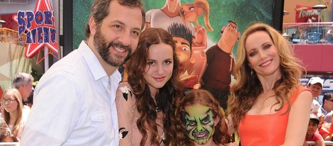 Judd Apatow y Leslie Mann en el estreno de 'El alucinante mundo de Norman' en Los Ángeles