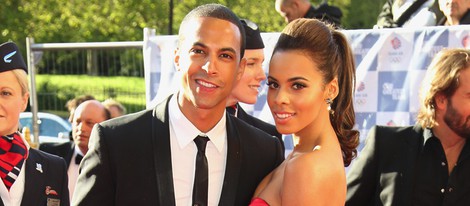 Marvin Humes y su novia Rochelle Wiseman en Londres