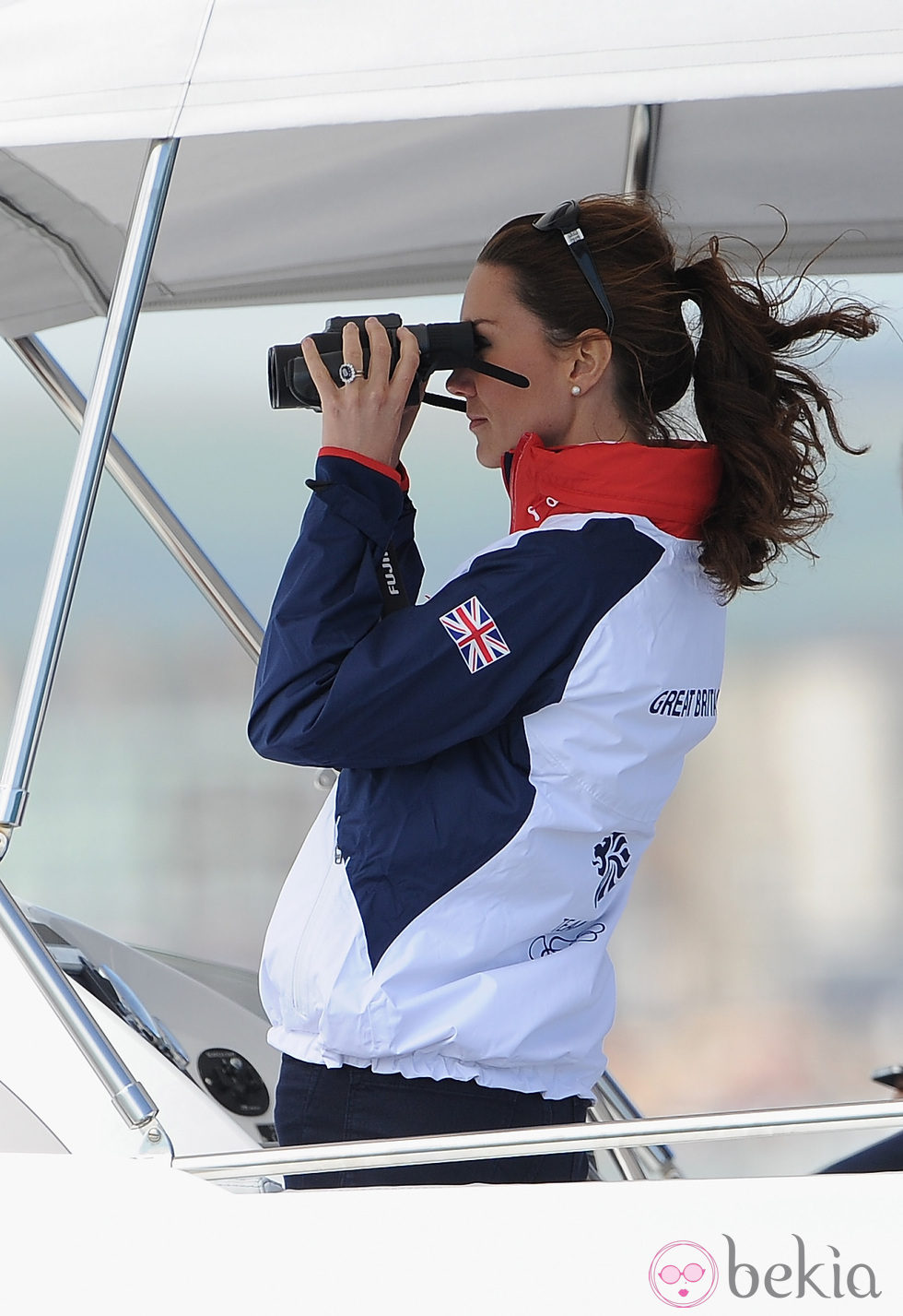 La Duquesa de Cambridge sigue la vela en Londres 2012