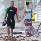 Gwen Stefani y su marido Gavin Rossdale en las playas de Miami