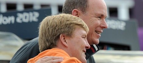 Alberto de Mónaco y Guillermo de Holanda posan juntos en Londres 2012