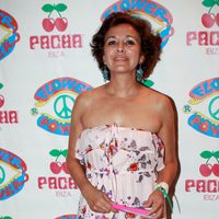 Isabel Gemio en la fiesta Flower Power de Ibiza 2012