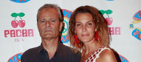 Mar Flores y Javier Merino en la fiesta Flower Power de Ibiza 2012