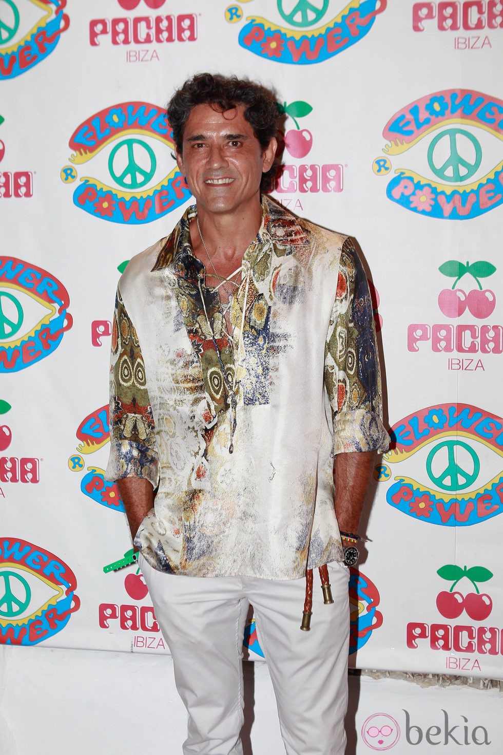 Jesús Cabanas en la fiesta Flower Power de Ibiza 2012