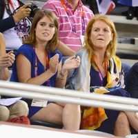 Sarah Ferguson y las Princesas de York en Londres 2012