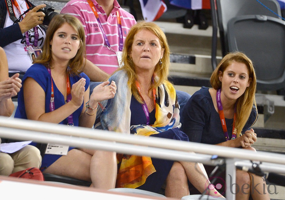 Sarah Ferguson y las Princesas de York en Londres 2012