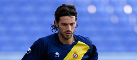 Dani Jarque durante un entrenamiento en Barcelona cinco días antes de su muerte