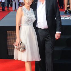 Gillian Anderson  y Mark Griffiths en Londres