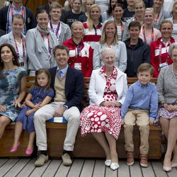 La Familia Real Danesa en la recepción ofrecida a los deportistas en Londres 2012